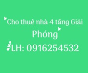 Chính chủ cho thuê nhà 4 tầng số 30 ngõ 553 giải phóng, hoàng mai, hà nội