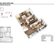 Căn hộ chung cư 57m2 thiết kế 2pn chung cư Han Homes Blue Star gia lâm