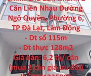 Chính chủ bán nhanh 2 căn liền nhau đường ngô quyền, phường 6, tp đà lạt, lâm đồng