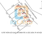 1 E cần bán lô gờ gạo,minh trí,sóc sơn đường 5m thông giá f0 cho quý ac ạ