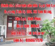 Chính chủ cần bán căn nhà  Lợp tôn tại Đường Tỉnh lộ 305, Xã Tam Hồng, Yên Lạc, Vĩnh Phúc.