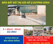 Cần thanh khoản nhanh lô đất giáp ngay TT phường Hòa Nghĩa, giá chỉ 495tr.