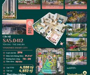 Bán nhanh  căn góc 3n 103m2 rẻ nhất vin smart city, giá full 4.5 tỷ, nhận nhà t10/2024