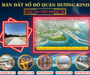 Bán đất trung tâm quận Dương Kinh sát khu tái định cư mới thành phố Hải Phòng giá 505 triệu/ lô.