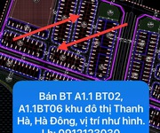 Bán bt khu đô thị thanh hà, hà đông