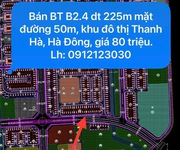 Bán bt khu đô thị thanh hà, hà đông b2.4