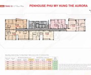 Penhouse phú mỹ hưng the aurora dt 102m2 đến 151m2, có sân thượng lớn   ô xe hơi, giá từ 11 tỷ