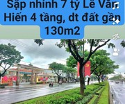 Quyết bán sập trước tết thấp hơn 5tỷ so với thị trường. mặt tiền lê văn hiến 4 tầng, dt gần 130m2.