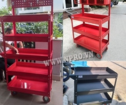3 Xe đẩy đựng dụng cụ, đồ nghề 3 ngăn, xe đẩy đựng dụng cụ 3 tầng