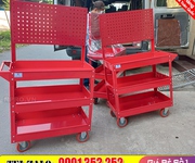 2 Xe đẩy đựng dụng cụ, đồ nghề 3 ngăn, xe đẩy đựng dụng cụ 3 tầng