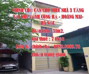 Chính chủ cần cho thuê nhà 3 tầng tại khu định công hạ - hoàng mai- hà nội.