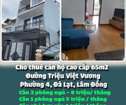 Cho thuê căn hộ cao cấp 65m2 đường triệu việt vương, phường 4, đà lạt, lâm đồng