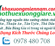 5 Cho thuê  Kho Xưởng Bến Cát D.tích 4.464 m2 PCCC tự động , tiếp đa nghành nghề