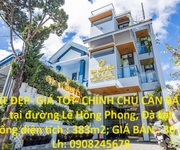 Đất đẹp- giá tốt- chính chủ cần bán tại đường lê hồng phong, đà lạt