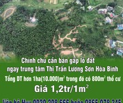 Chính chủ cần bán gấp lô đất ngay trung tâm Thị Trấn Lương Sơn Hòa Bình.