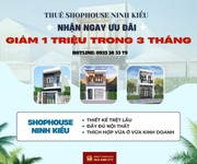 Cho thuê Shophouse hiện đại mặt tiền hẻm ở cần thơ