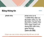 2 Đất trống mặt tiền đường nhánh phan văn hớn, xa bà điểm, hóc môn, cần bán