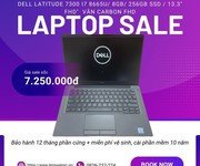 Dell latitude 7300 i7 8665u/ 8gb/ 256gb ssd / 13.3  fhd   vân carbon fhd  cảm ứng