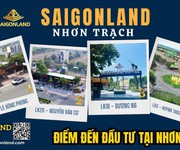 Saigonland cần bán nền nhà phố khu dân cư phước an long thọ nhơn trạch - gần đường nguyễn văn cừ
