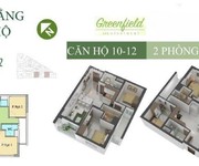 1 Bán chung cư green field 686 - dt  62m2, 2pn, 2 toilet  .