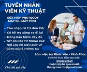 Tuyển dụng nhân viễn kỹ thuật sửa máy photocopy