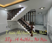 Nhà đẹptrung tâm thị trấn hóc môn, rẻ 3tỷ... 4.4x16   nở hậu, 2 tầng ,hẻm ôtô thông