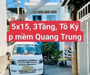 Bán gấp nhà 3tầng 75m2 ngang 5m chỉ hơn 3tỷ tô ký, pm quang trung q.12