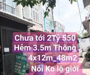 Hẻm xe hơi thông 48m2 ngay chợ đông quang hiệp thành quận12