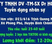 Cty tnhh dv -tm-sx dr huy tuyển dụng nhân sự