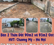 Chính chủ gửi bán 2 thửa đất 90m2 và 93m2 ont hvt- chương mỹ   hà nội