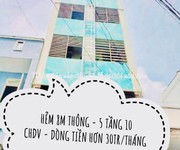 Ngay đhct - gần aeon mall - hẻm 7m sát mặt tiền- dòng tiền hơn 30tr - 5 tầng 10chdv giá nhỉnh 8tỷ