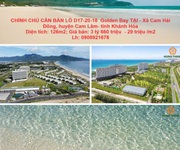 Chính chủ cần bán lô d17-20-18  golden bay tại - xã cam hải đông, huyện cam lâm- tỉnh khánh hòa