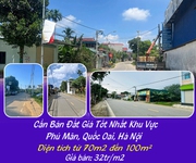 Cần bán đất giá tốt nhất khu vực phú mãn, quốc oai