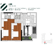 Bán căn Urban Green tầng 15, 84m2, view LM81, giá mềm, 5ty2 bao thuế phí