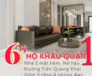 Hàng hiếm q.1, cách đường trần quang khải 30m,nhà 3 tầng, 4 phòng mới xây giá iu thương nhỉnh 6 tỷ.