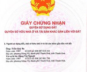 Đất đẹp - đầu tư sinh lời - chính chủ cần bán nhanh lô đất mb 80 tt tân phong, quảng xương, thanh