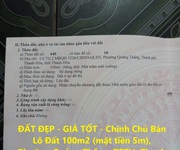 Đất đẹp - giá tốt - chính chủ bán lô đất 100m2  mặt tiền 5m , phường quảng thắng, tpth, thanh hóa