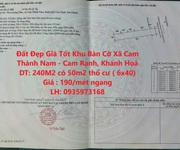 Đất đẹp giá tốt khu bàn cờ xã cam thành nam - cam ranh, khánh hoà