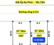 Bán lô đất mặt tiền 6,1m gần vành đai 4, view hồ đường rộng hơn 4m giá đầu tư