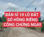 Bán sỉ 10 lô đất sổ hồng riêng -đất thổ cư- công chứng ngay- gần khu công nghiệp