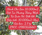 Chính chủ bán 10.000m2 đất tại phường thống nhất, xã buôn hồ, đắk lắk