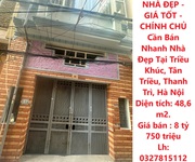 Nhà đẹp - giá tốt - chính chủ cần bán nhanh nhà đẹp tại triều khúc, tân triều, thanh trì, hà nội