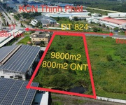 9800m2 đất mặt tiền Tỉnh lộ 824 xã Lương Bình,huyện Bến Lức giá 43 tỷ