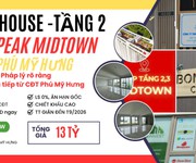 Bán shophouse the peak midtown   giá gốc cđt, sở hữu lâu dài, kinh doanh sinh lời đỉnh cao