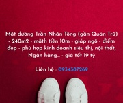 Bán nhà Mặt Đường Trần Nhân Tông, mặt tiền 10m gần Quán Trữ