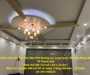 Chính chủ cần bán căn nhà phố đường lạc long quân, đông vệ, tp thanh hoá.