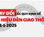 Thay đổi các quy định về tín hiệu đèn giao thông từ ngày 1-1-2025