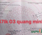 Cần bán lô 47LK03 KĐT Tân Quang Minh, Phường Thủy Đường, Thành Phố Thủy Nguyên, Hải Phòng