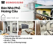 Bán nhà phố hoàng cầu, nhà mới bảy tầng, thang máy nhập khẩu, 48mx7t, giá: 16.9 tỷ, lh: 0396935190.