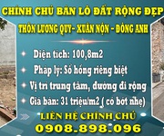 Chính chủ bán lô đất rộng đẹp tại thôn lương quy- xuân nộn - đông anh